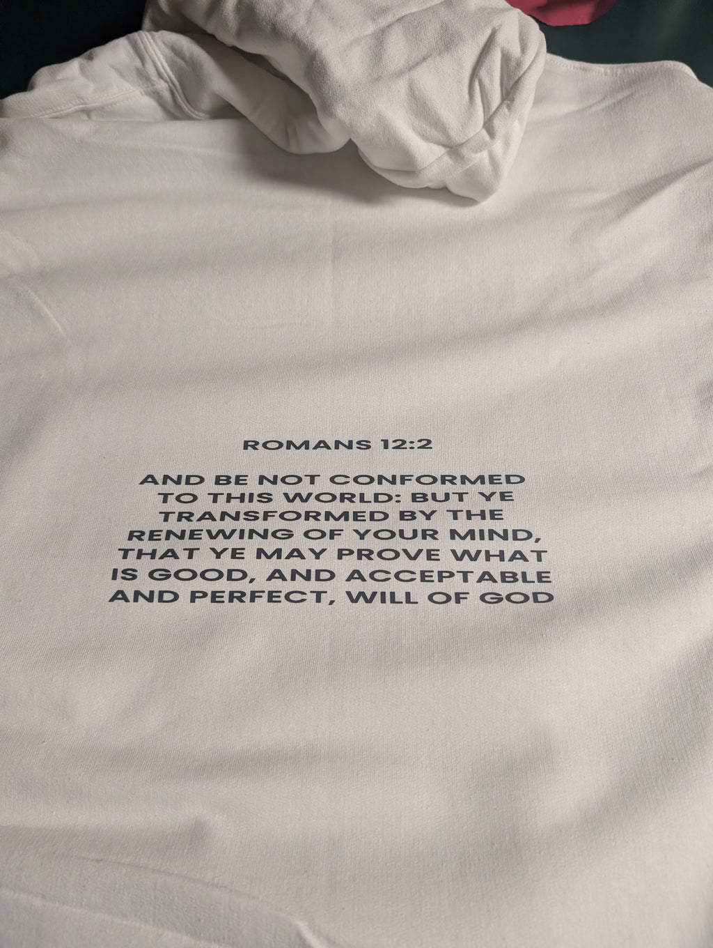 WHITE PULLOVER SWEATSHIRT "Who does the world see?"