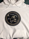 WHITE PULLOVER SWEATSHIRT "Who does the world see?"