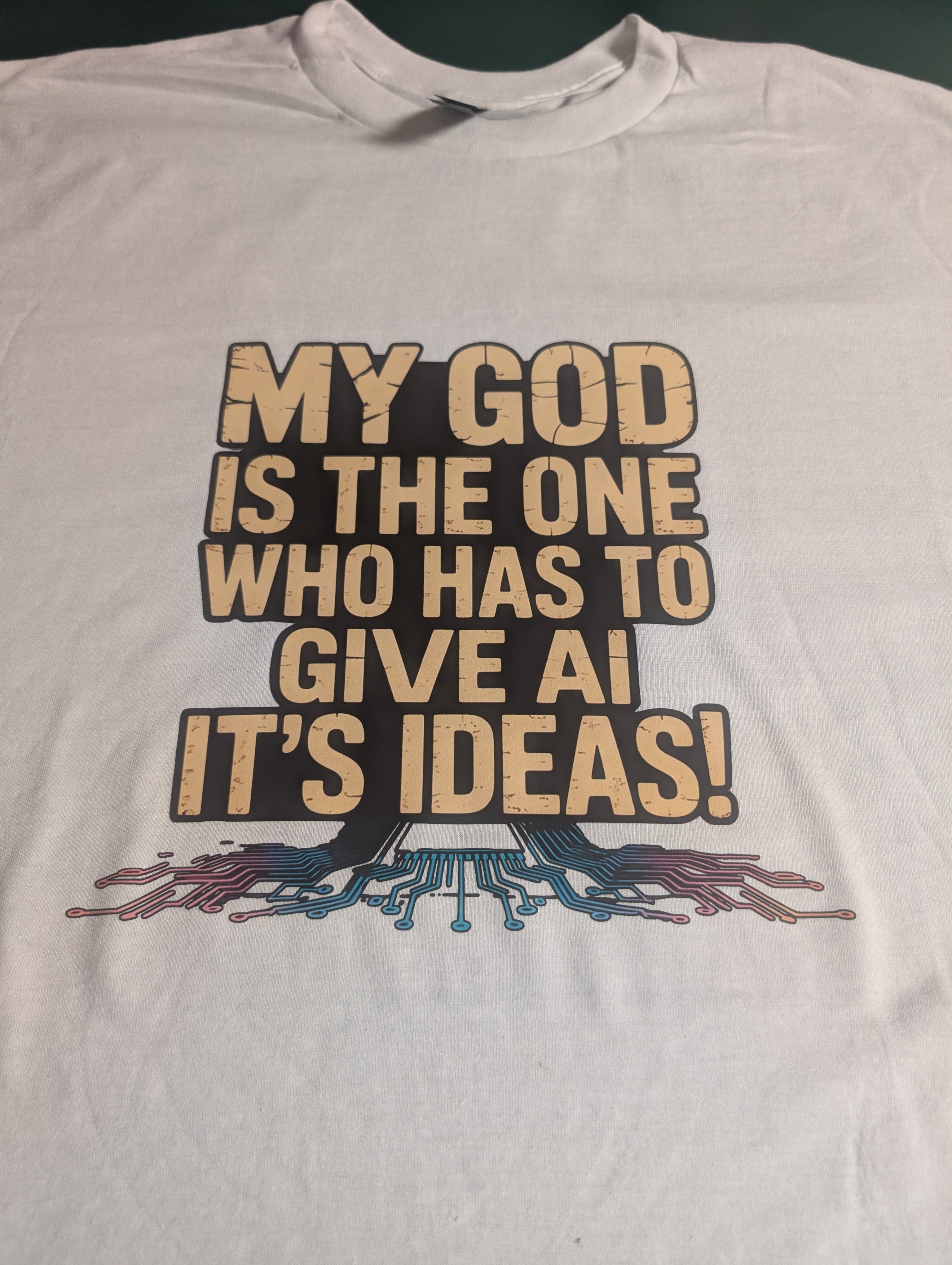 White T-shirt "My God is the one"